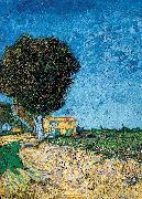 Vincent Van Gogh Avenue bij Arles oil painting on canvas